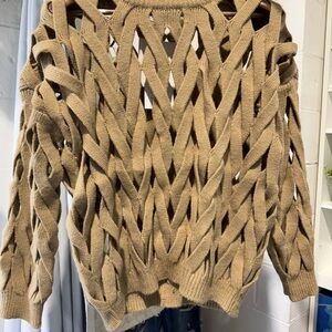Chunky Knit Tan Sweater